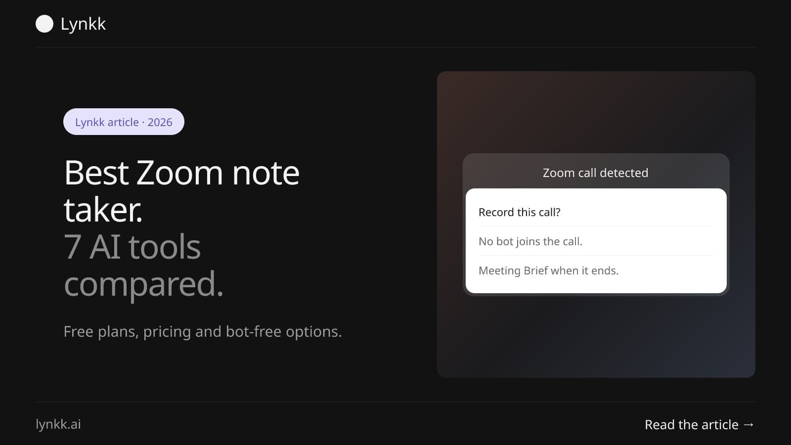 7 Zoom note taker tools compared for Zoom meetings in 2026