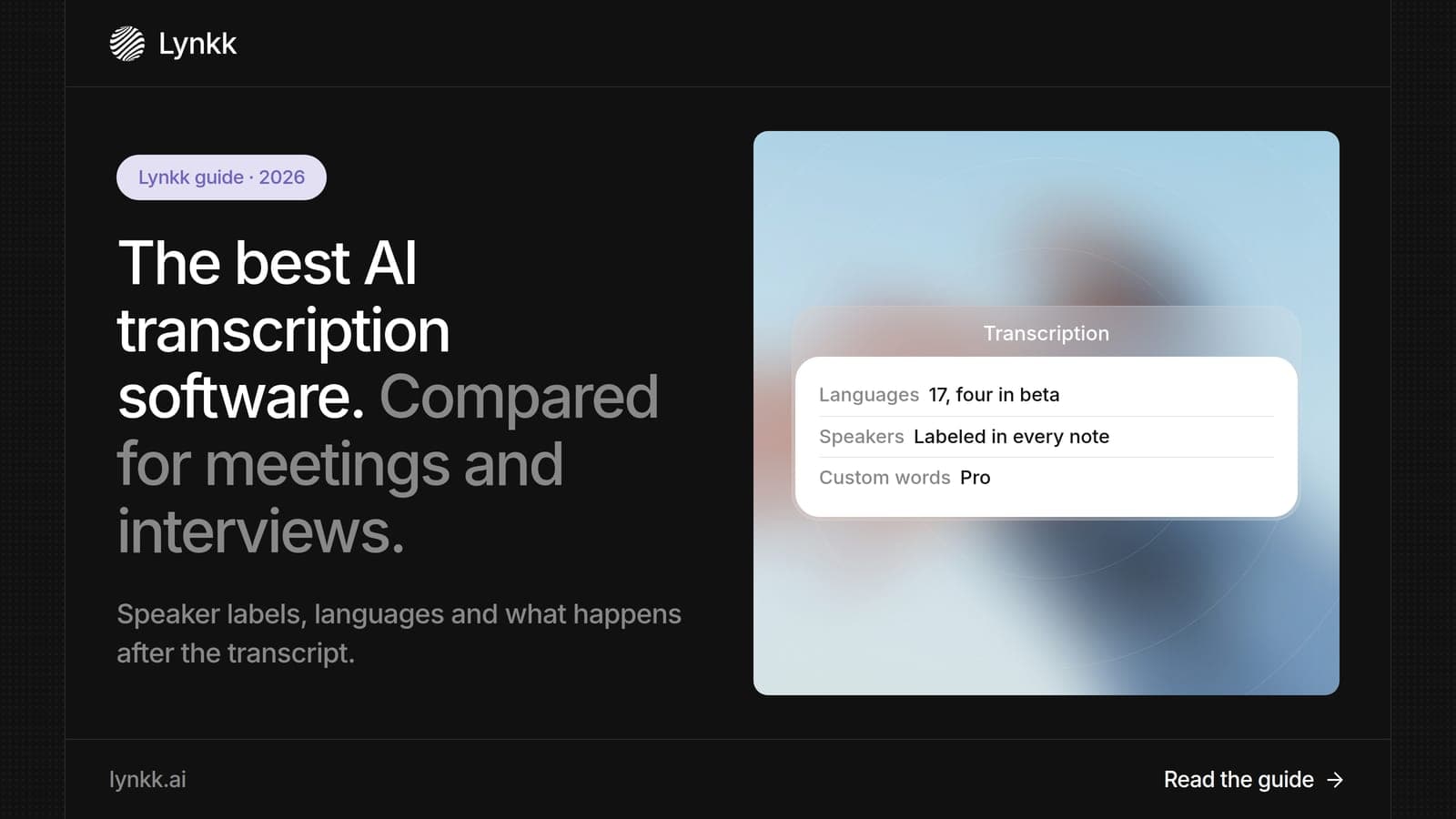 Best AI transcription software compared for meetings, interviews and audio files